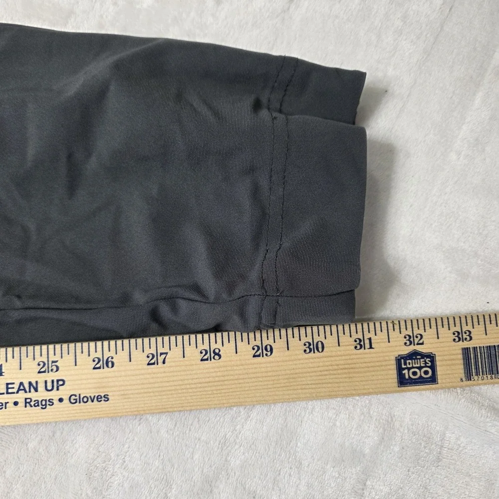 Van Heusen Mens 34x32 Performance‎ SLIM FIT Stretch Gray Pants Zipper Pockets